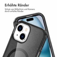 imoshion Sparkle Back Cover mit MagSafe Apple iPhone 15 - Glitter Schwarz