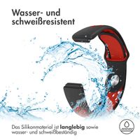 imoshion Silikonband Sport für das Fitbit Inspire - Schwarz / Rot