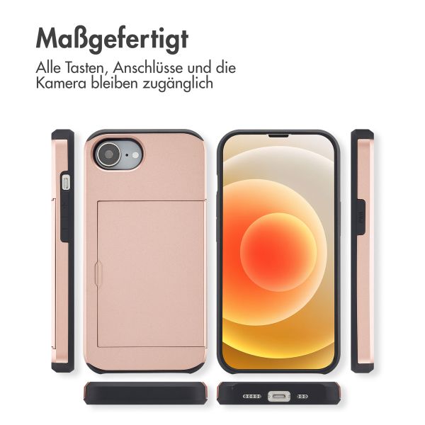 imoshion Backcover mit Kartenfach iPhone 16e - Rosé gold