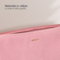 Selencia Cord Laptop Hülle 13-14 Zoll - Laptop Sleeve - Soft Blush