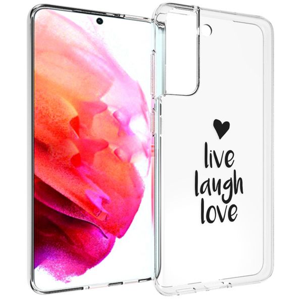 imoshion Design Hülle Samsung Galaxy S21 FE - Live Laugh Love