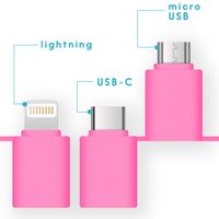 imoshion 3-in-1 Ventilator für Smartphones Lightning, USB-C & Micro-USB - Rosa