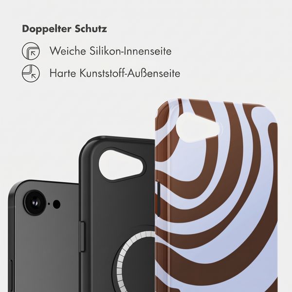 Selencia Vivid Rückabdeckung mit MagSafe Apple iPhone 17e / 16e - Dream Swirl Chocolate