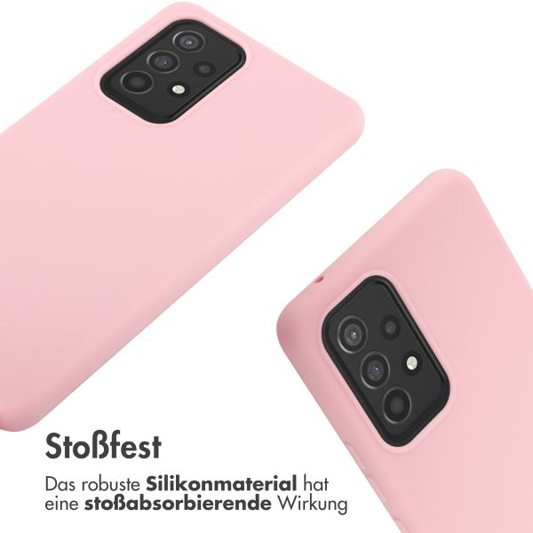 imoshion Silikonhülle mit Band für das Samsung Galaxy A53 - Rosa