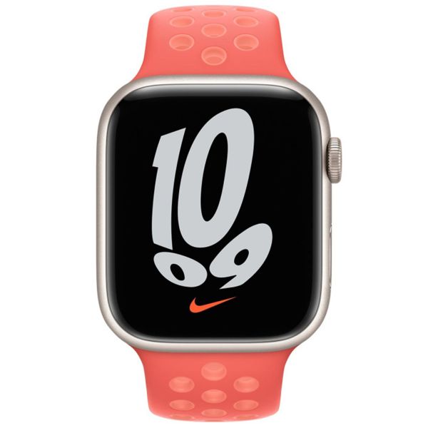 Apple Nike Sport Band für die Apple Watch Series 1 bis 10 / SE / Ultra (2) (44/45/46/49 mm) - Ember/Crimson Bliss