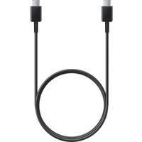 Samsung Original USB-C-zu-USB-C-Kabel - 1.8 meter - 25 Watt - Schwarz + Original Fast Charging Adapter USB-C Oplader - in Fabrikverpackung - 25 Watt - Schwarz