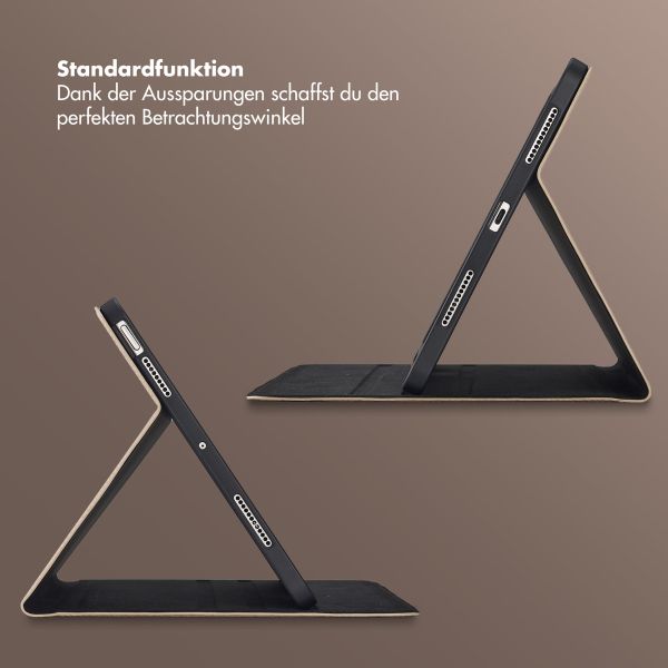 Selencia Riva Klapphülle Apple iPad Air 11 Zoll (2025) M3 / (2024) M2 / Air 5 (2022) / Air 4 (2020) - Beige