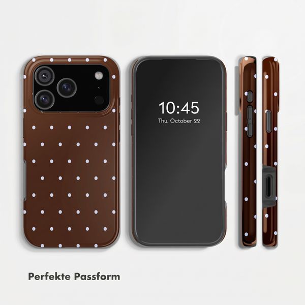 Selencia Vivid Rückabdeckung mit MagSafe Apple iPhone 17 Pro Max - Happy Dots Chocolate