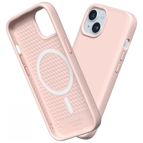 RhinoShield ﻿SolidSuit Back Cover MagSafe für das iPhone 15 - Classic Blush Pink