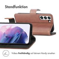 imoshion Luxuriöse Klapphülle Samsung Galaxy S22 - Braun
