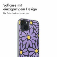 imoshion  Design Hülle für das iPhone 14 - Tropical Violet Flowers Connect