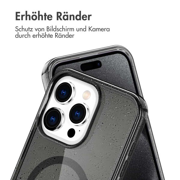 imoshion Sparkle Back Cover mit MagSafe für das iPhone 15 Pro - Schwarz