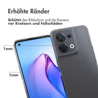 Accezz TPU Clear Cover für das Oppo Reno 8 5G - Transparent