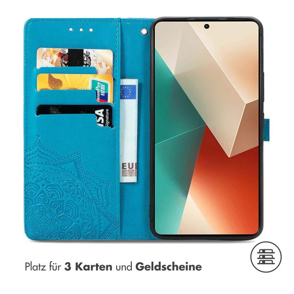 imoshion Mandala Klapphülle Xiaomi Redmi Note 13 Pro (5G) / Poco X6 - Türkis