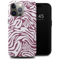 Selencia Vivid Tough Back Cover für das iPhone 15 Pro Max - Trippy Swirl Dark Rose