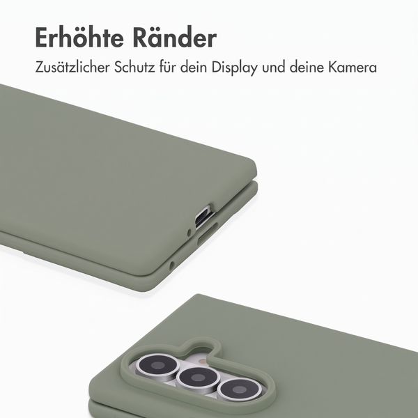 Accezz Liquid Silikoncase mit MagSafe Samsung Galaxy Z Fold 8 Ultra - Cooper Green