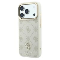 Guess 4G Metal Logo Back Cover Apple iPhone 18 Pro Max / 17 Pro Max - Beige