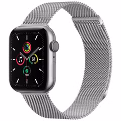 imoshion Magnetisches Milanaise Armband für das  Apple Watch Series 1 - 11 / SE / Ultra (44/45/46/49 mm) - Größe M - Silber
