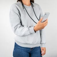 imoshion Transparentní zadní kryt s šňůrkou Samsung Galaxy A42 - Schwarz