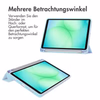 imoshion Trifold Hardcase Klapphülle Samsung Galaxy Tab A11 Plus - Hellblau