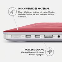 Burga Hardshell Hülle Apple MacBook Air 13 Zoll (2022 / 2024 M3 / 2025 M4 / 2026 M5) - Strawberry Jam
