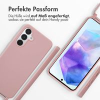 imoshion Silikonhülle mit Band für das Samsung Galaxy A36 - Sand Pink