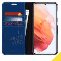Accezz Wallet TPU Klapphülle Samsung Galaxy S21 - Dunkelblau
