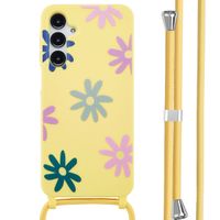 imoshion Silikonhülle design mit Band für das Samsung Galaxy A16 5G - Yellow Flower Distance