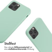 imoshion Silikonhülle mit Band für das iPhone 12 (Pro) - Mintgrün