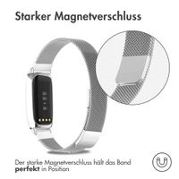 imoshion Magnetisches Milanaise Armband für das  Fitbit Luxe - Größe M - Silber