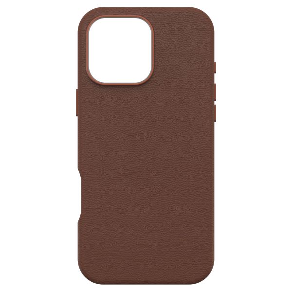 OtterBox Symmetry Cactus Leder Back Cover MagSafe für das iPhone 16 Pro Max - Rich Adobe Brown