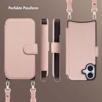 Selencia Riva Bookcase mit MagSafe und Handgelenkband Apple iPhone 17 - Old Pink