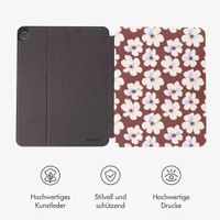 Selencia Vivid Klapphülle Samsung Galaxy Tab A11 Plus / A9 Plus - Choco Flower Pop