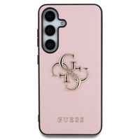 Guess 4G Metal Logo Saffiano Backcover Samsung Galaxy S25 Plus - Rosa