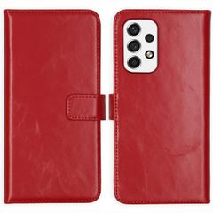 Selencia Echtleder Klapphülle Samsung Galaxy A53 - Rot