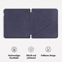 imoshion Klappbare Klapphülle Kobo Libra Colour - Dunkelblau