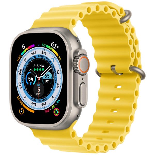 Apple Ocean Armband für die Apple Watch Series 1-10 / SE / Ultra (2) - 42/44/45/46/49 mm - Gelb