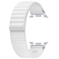 Samsung Original Fabric Armband für das  Samsung Galaxy Watch 8 (40/44mm) / Classic (46mm) - S/M - Weiß