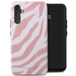 Selencia Vivid Back Cover für das Samsung Galaxy A34 (5G) - Colorful Zebra Old Pink