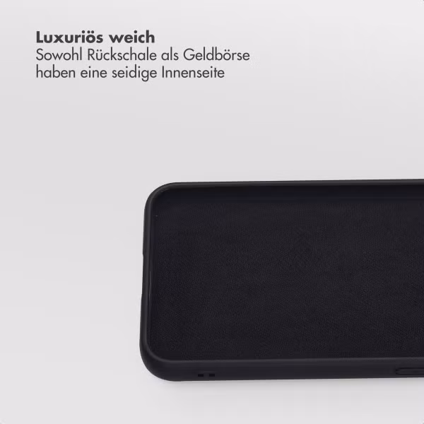 Selencia Olyn Abnehmbare Bookcase mit MagSafe Samsung Galaxy S24 / S25 - Schwarz