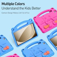 Dux Ducis Kindersichere Panda Schutzhülle mit Ständer Samsung Galaxy Tab A11 Plus / A9 Plus - Blau