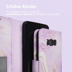 imoshion Design Klapphülle Samsung Galaxy S8 - Purple Marble