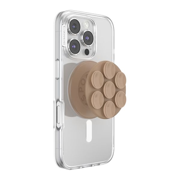 PopSockets Suck-Up Grip & Mount - MagSafe Saugnapf - Latte