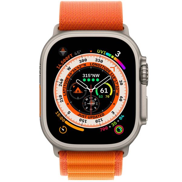 Apple Alpine Loop Band für die Apple Watch Series 1-10 / SE / Ultra (2) - 42/44/45/46/49 mm - Größe M - Orange