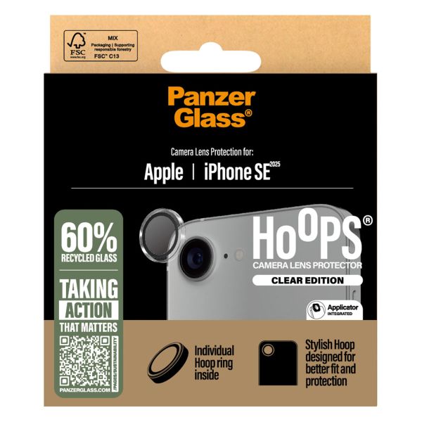 PanzerGlass Kameraprotektor Hoop Optic Rings iPhone SE 4 - Transparent