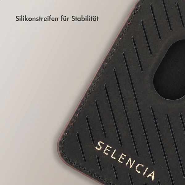 Selencia Croco Kartenhalter mit MagSafe - Choco Brown