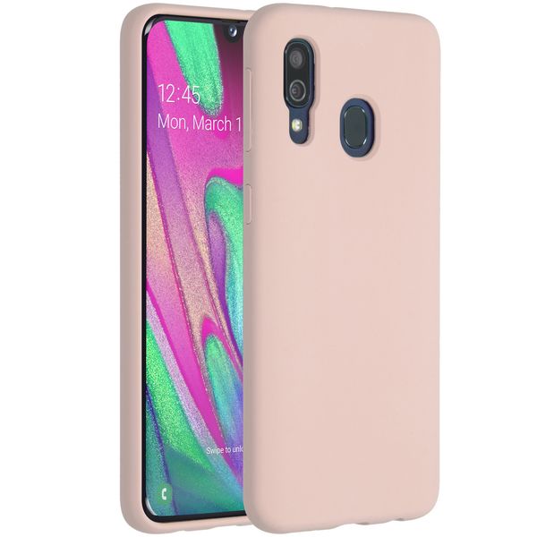 Accezz Liquid Silikoncase Rosa für das Samsung Galaxy A40