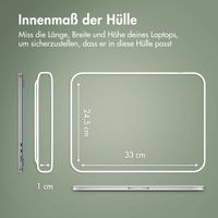 Accezz Leather Laptop Hülle Apple MacBook 14 Zoll - Laptop Sleeve - Cognac