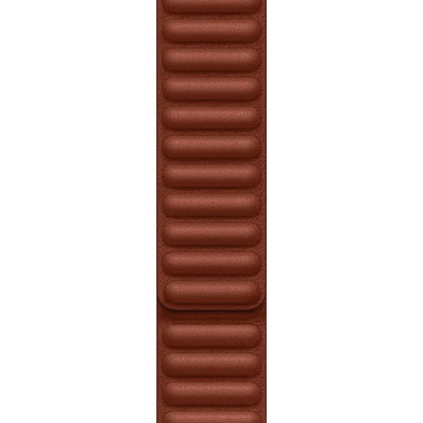 Apple Leather Link Armband für das  Apple Watch Series 1 t/m 11 / SE / Ultra (44/45/46/49 mm) - Größe M/L - Umber