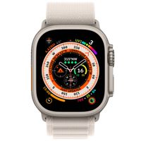 Apple Alpine Loop Band für die Apple Watch Series 1-10 / SE / Ultra (2) - 42/44/45/46/49 mm - Größe L - Starlight